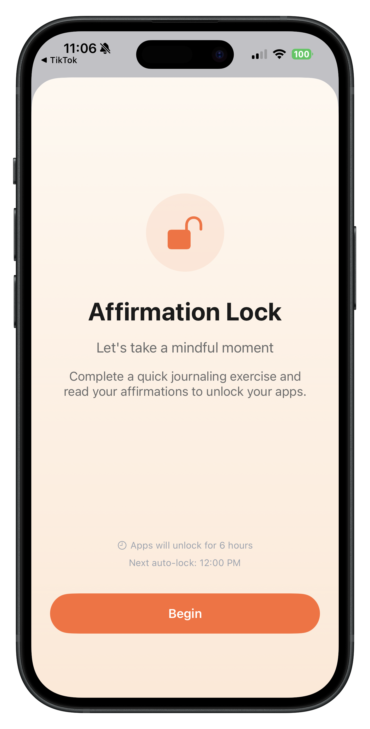 Affirmation Lock